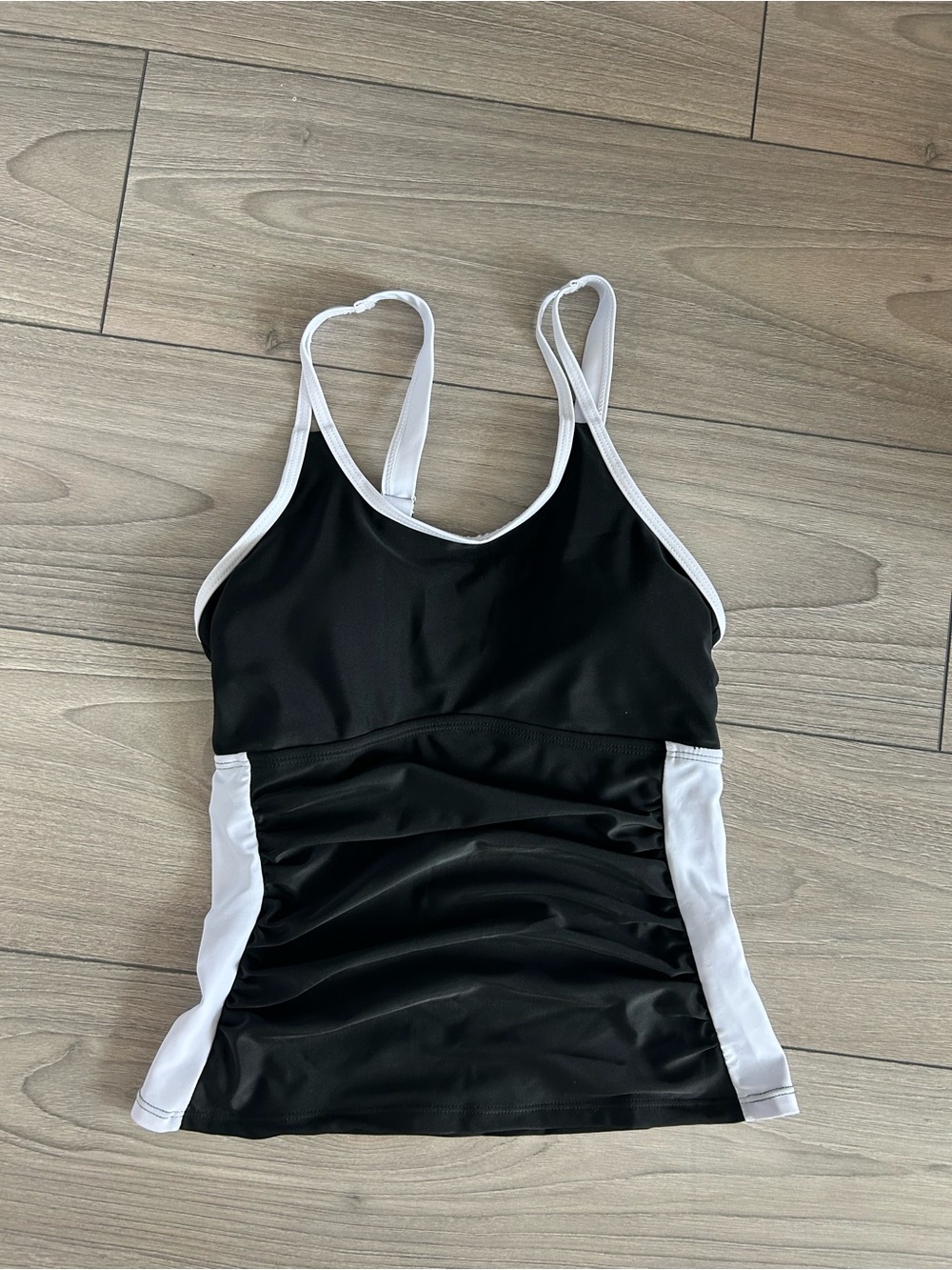 White One-Piece Swim Top